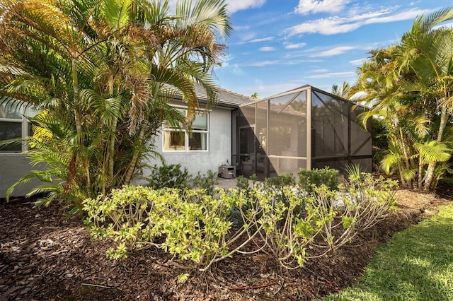 exterior space with a lanai