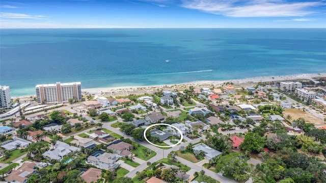 701 Armada Rd S, Venice, FL 34285 - bird's eye view with a view of the beach and a water view