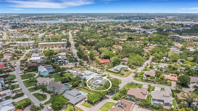 701 Armada Rd S, Venice, FL 34285 - drone / aerial view featuring a residential view and a water view