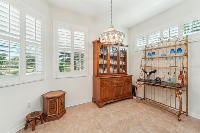 interior space featuring a wealth of natural light