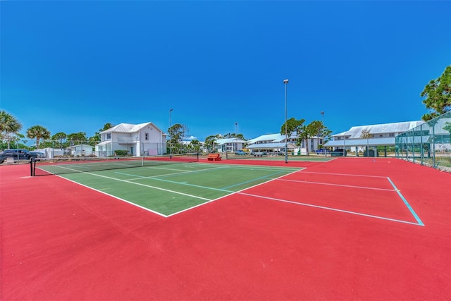 view of tennis court