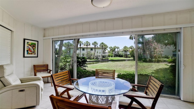 view of sunroom