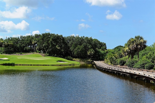 view of water feature