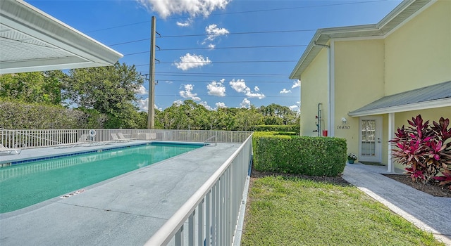 view of pool