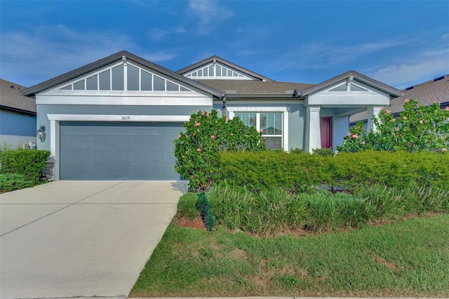 view of front of house featuring a garage