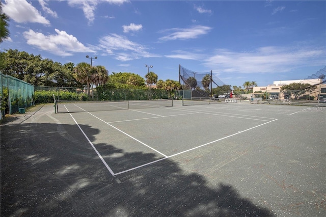 view of sport court