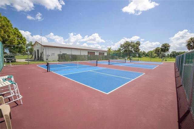 view of tennis court