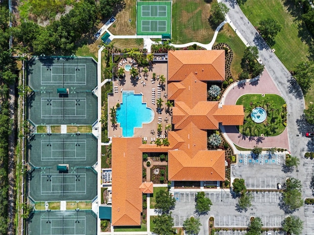 birds eye view of property