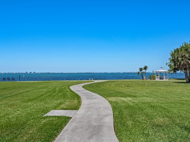 4521 Bay Shore Rd, Sarasota, FL 34234 - view of home's community with a lawn and a gazebo