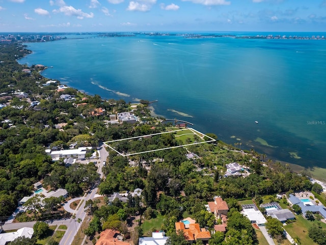 4521 Bay Shore Rd, Sarasota, FL 34234 - aerial view featuring a water view