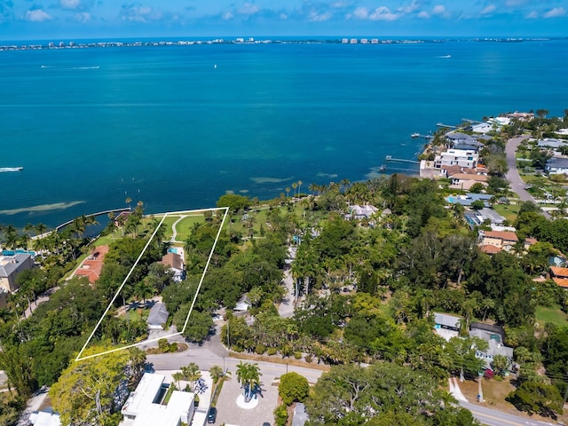 4521 Bay Shore Rd, Sarasota, FL 34234 - aerial view with a water view
