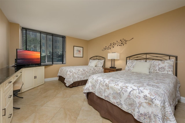 view of tiled bedroom