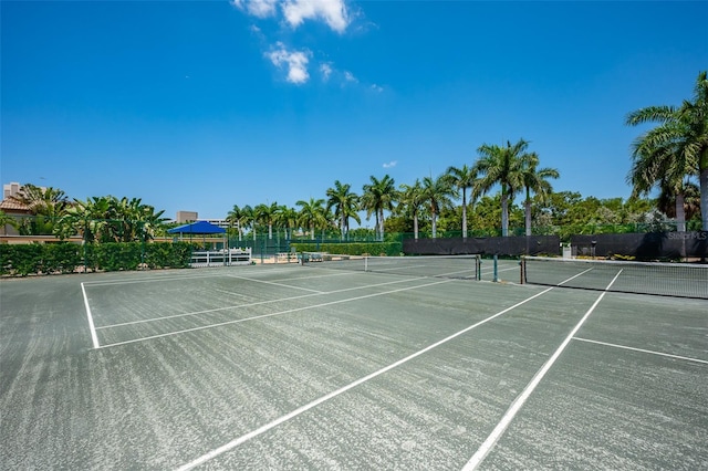 view of sport court