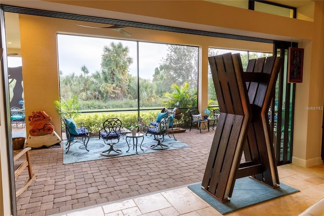 view of sunroom / solarium