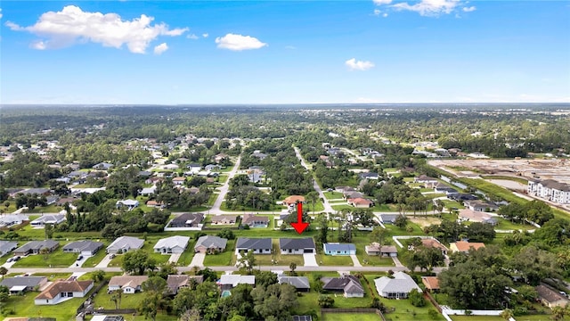 bird's eye view featuring a residential view