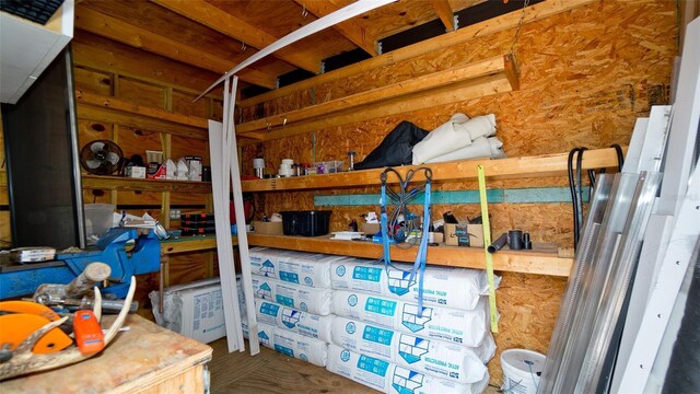 view of storage room