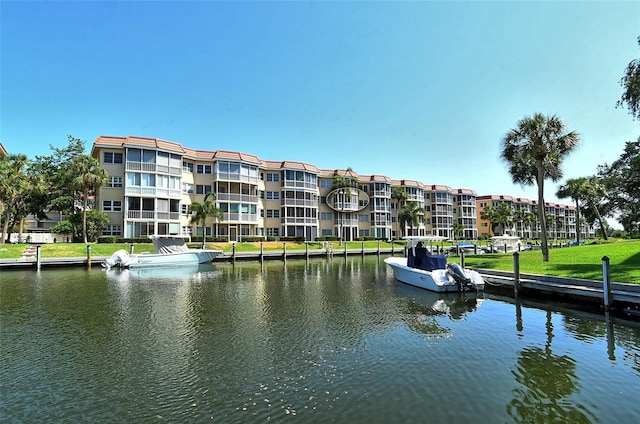 view of water feature