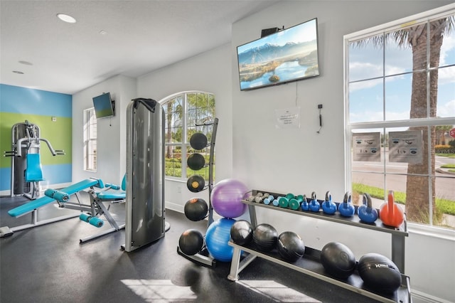 view of exercise room