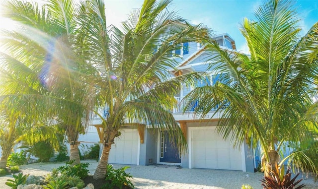 view of front of home featuring a garage