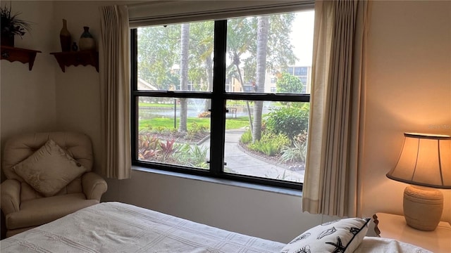 bedroom featuring multiple windows