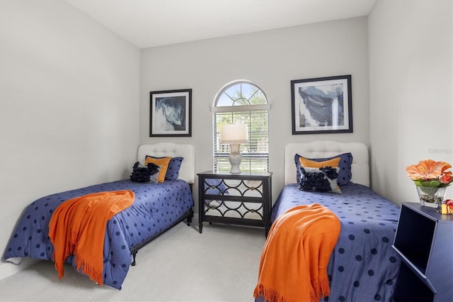 bedroom featuring carpet flooring