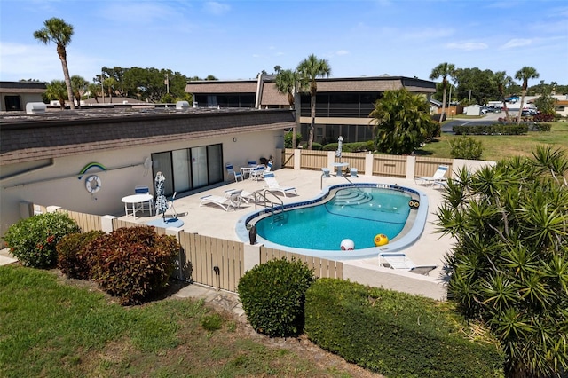 view of pool with a patio area