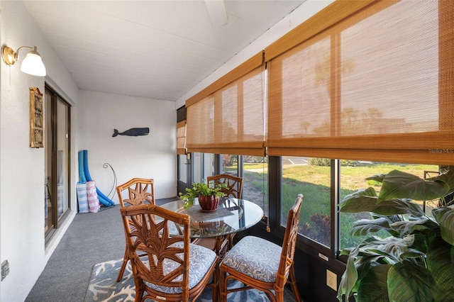 view of sunroom / solarium