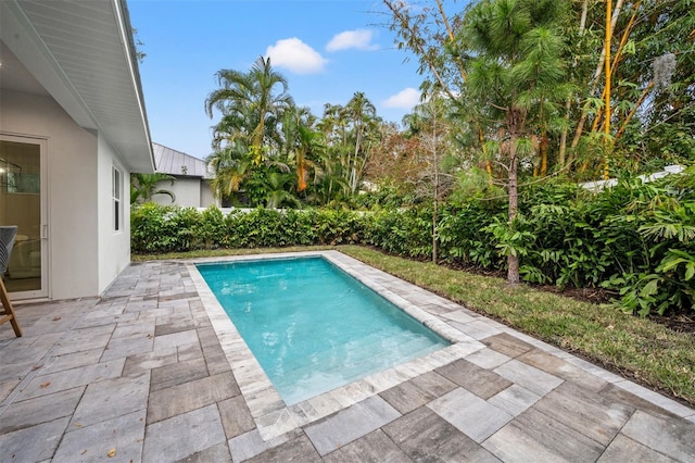 view of pool with a patio