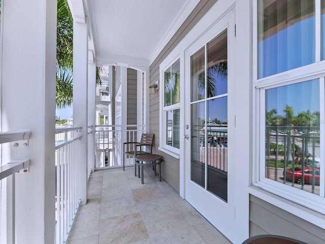 view of balcony