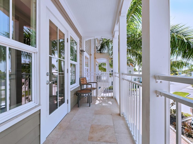 balcony with a porch