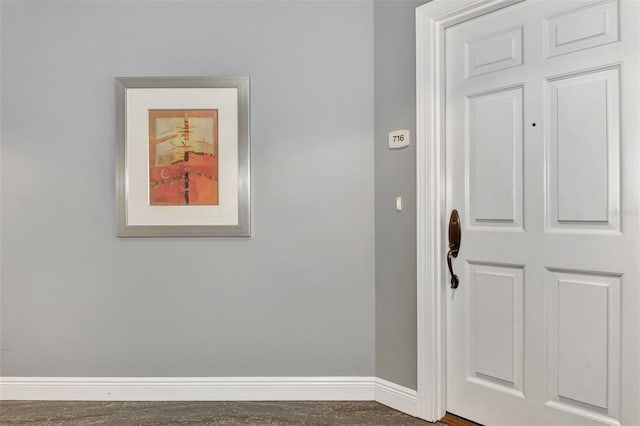 interior space featuring hardwood / wood-style floors