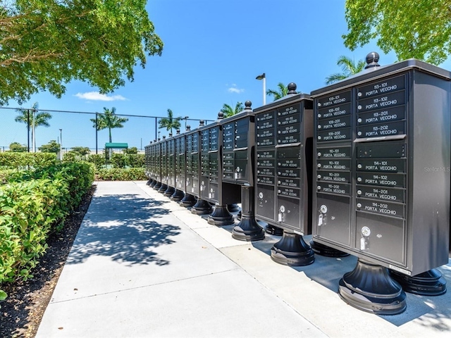 view of home's community featuring mail boxes