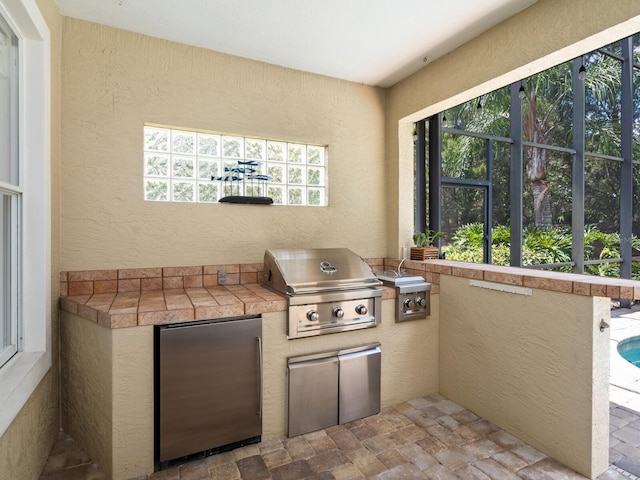 view of patio / terrace with area for grilling