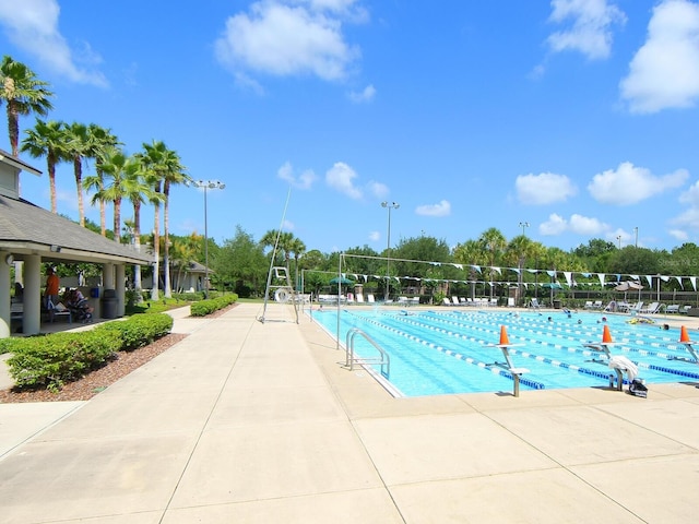 view of pool with a patio