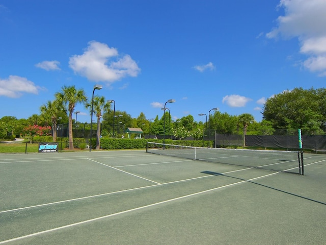 view of tennis court