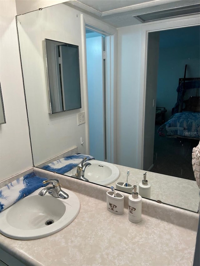 bathroom with vanity