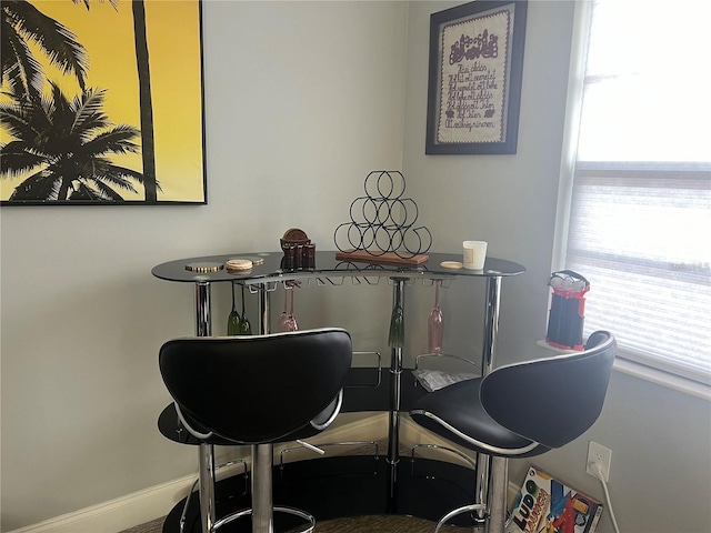 view of dining area