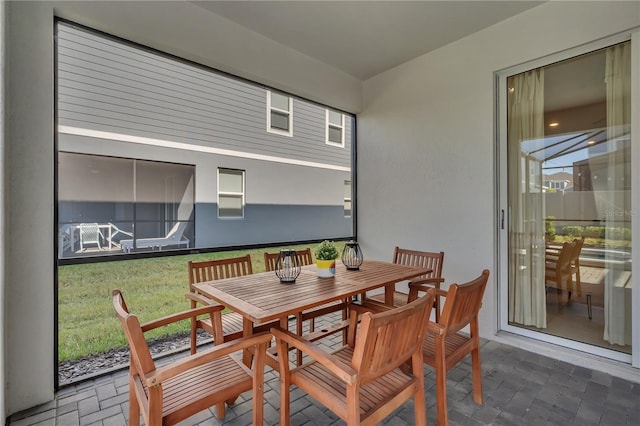 view of sunroom / solarium