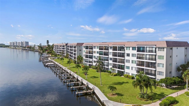 view of property featuring a water view