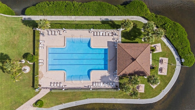 birds eye view of property