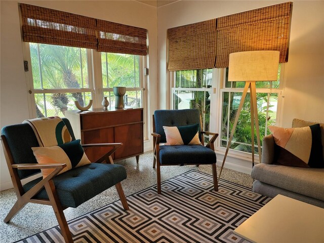 sunroom featuring a wealth of natural light