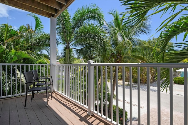 view of balcony