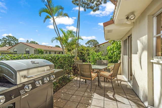 view of patio / terrace featuring area for grilling