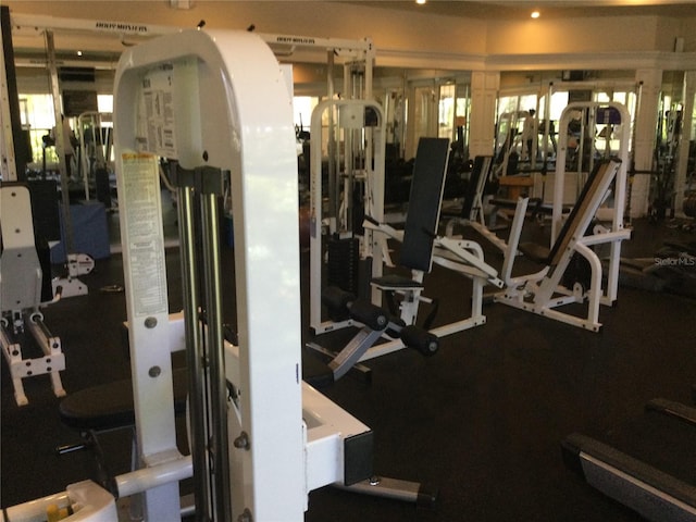 view of exercise room