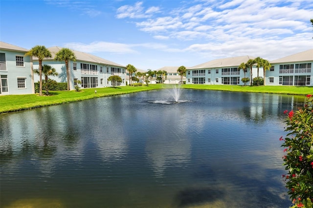 view of water feature