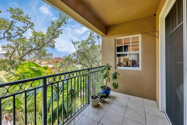 view of balcony