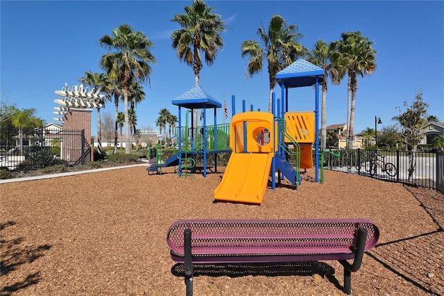 view of play area