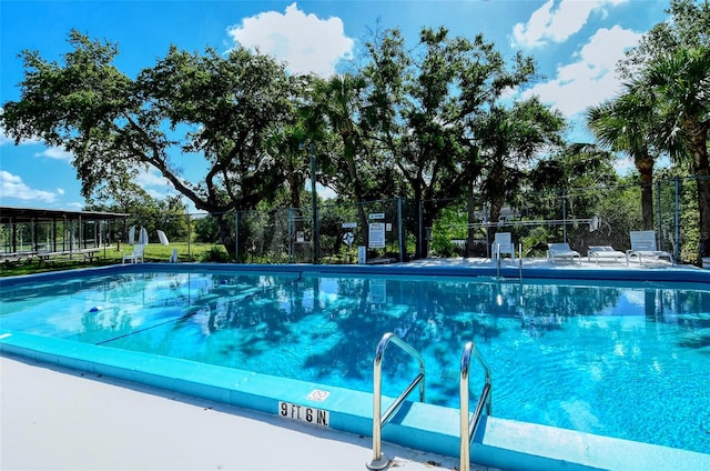 view of pool