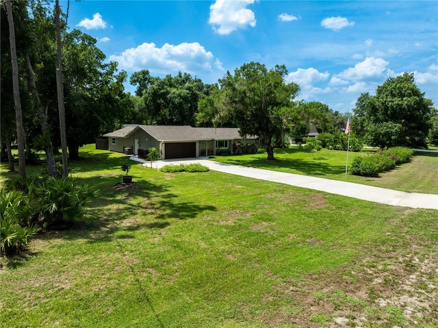 view of property's community with a yard