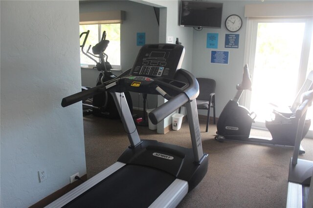 view of exercise room